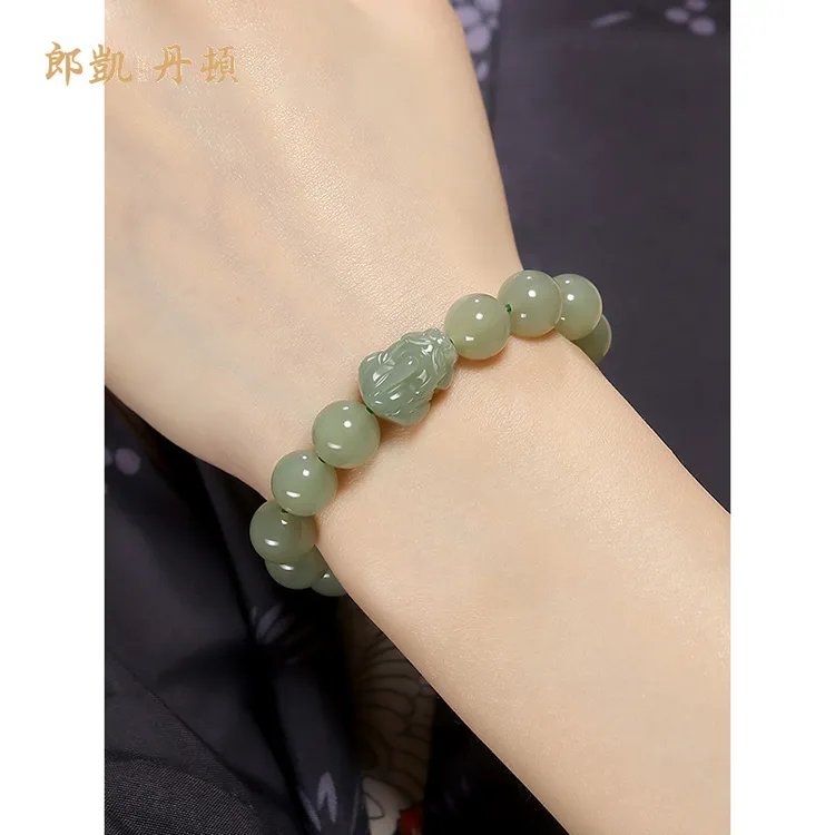 和田玉貔貅手串女款招财转运保平安护身符财运手链本命年高档礼物