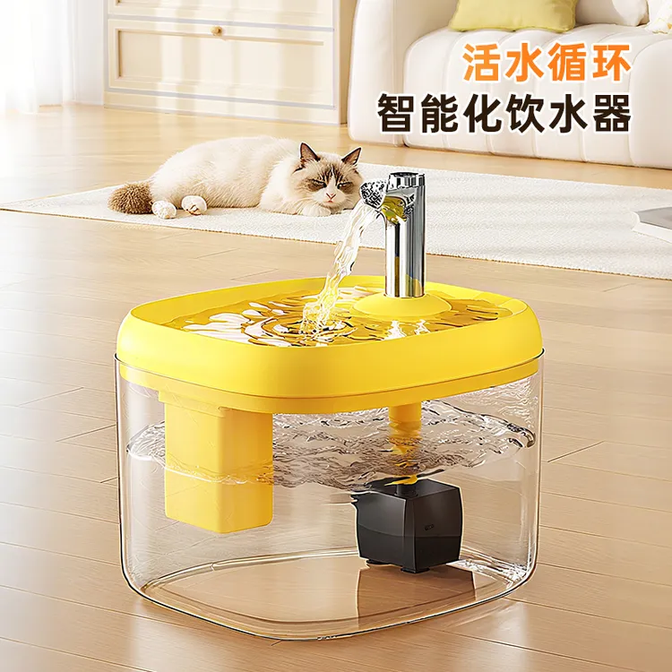猫咪饮水机猫自动循环过滤饮水器狗狗喝水流动喂水神器宠物狗水碗商品图