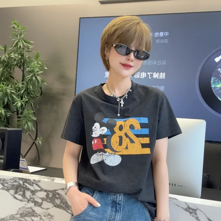 MYYC-赛事米奇洗水短袖T恤夏季百搭休闲82808
