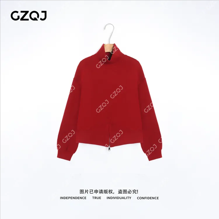 老琴私服【影律格调】设计师高级感高领纯色长袖内搭上衣女冬 66018