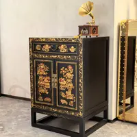 【ZC·宗宸家居】玄关柜新中式移动柜子轻奢欧式简约原木手绘古典