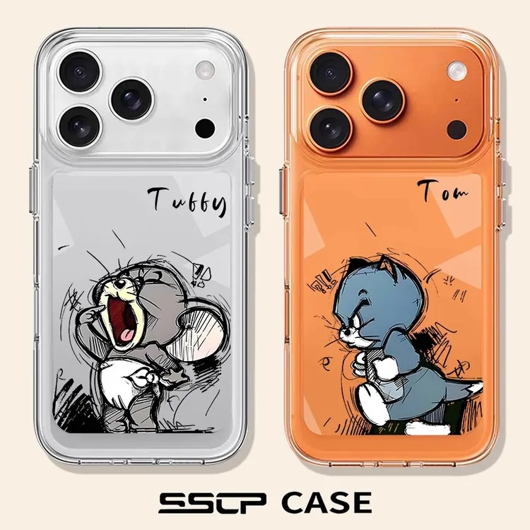 猫和老鼠适用苹果17promax手机壳新款iphone17pro透明16卡通动漫