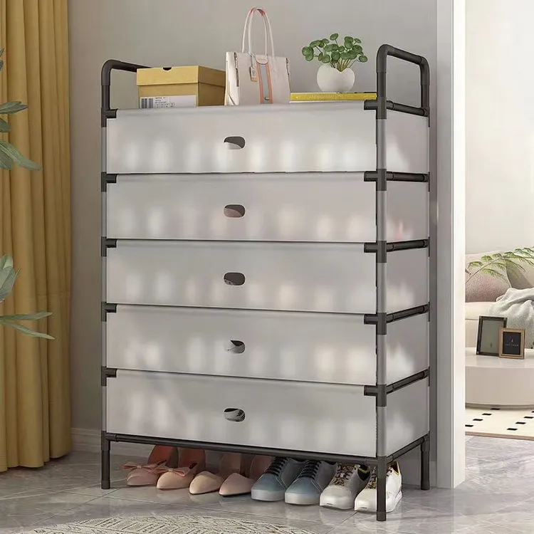 防尘鞋架子简易多层家用结实耐用大容量加厚出租屋宿舍鞋子收纳柜