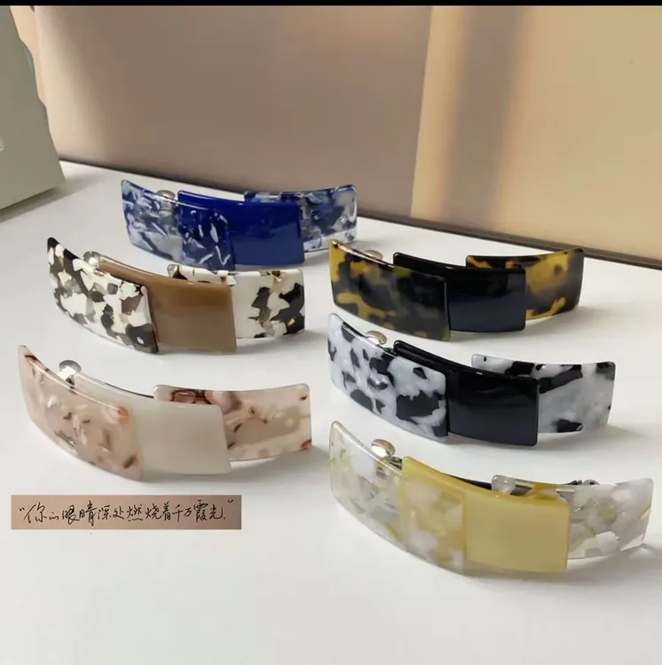 醋酸精品简约韩国发夹后脑勺发卡弹簧夹优雅气质顶夹子妈妈发饰