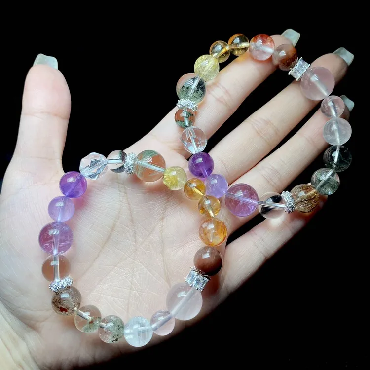 【云上叙】V86617-K-水晶多宝DIY单圈手串-多样性发其一8mm+（商城）