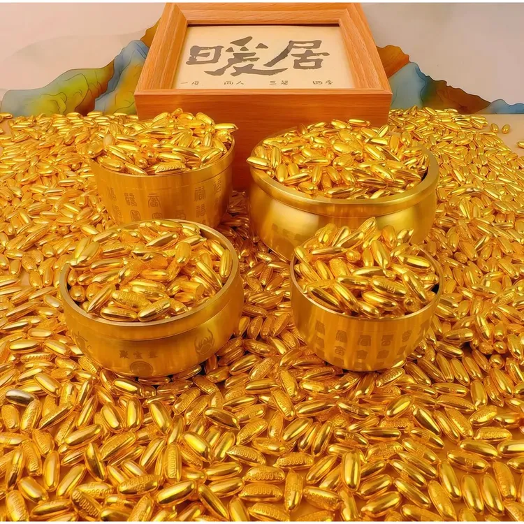 实心聚宝盆升级百福缸压缸填缸家居装饰点缀玄关商品图
