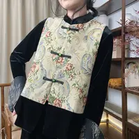 【漫棠】新中式马甲女装气质复古提花显瘦日常马夹