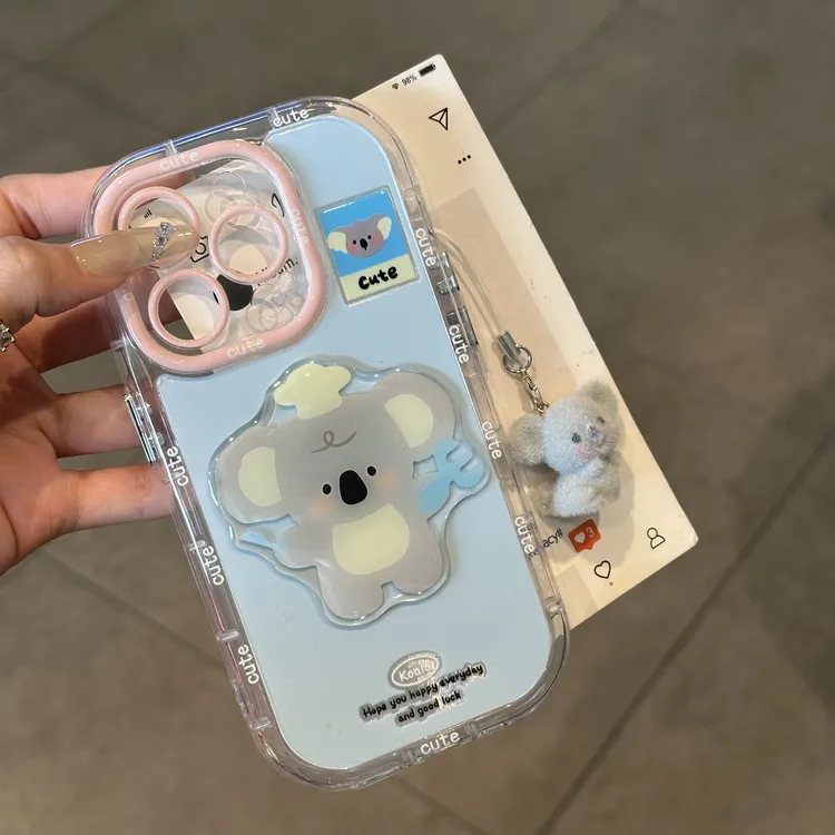 欧克里里小考拉造型贴片挂件适用苹果16手机壳华为vivo小米14oppo