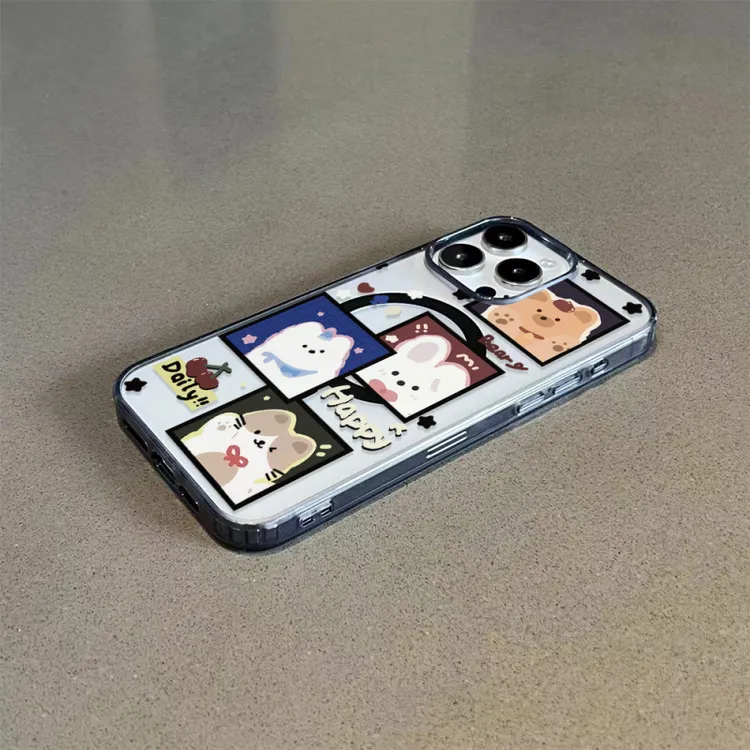 小动物合集适用苹果磁吸15手机壳iPhone16磨砂13promax防摔14肤感