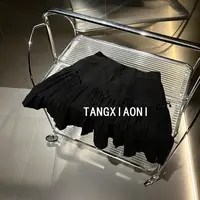 2店 小mui家 黑蝴蝶百褶半裙