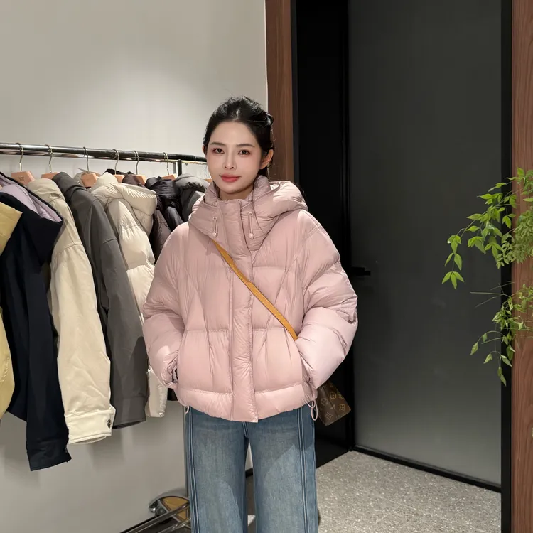 宿慕SUMU女款韩版洋气连帽冬季新款时尚百搭加厚保暖羽绒服8662