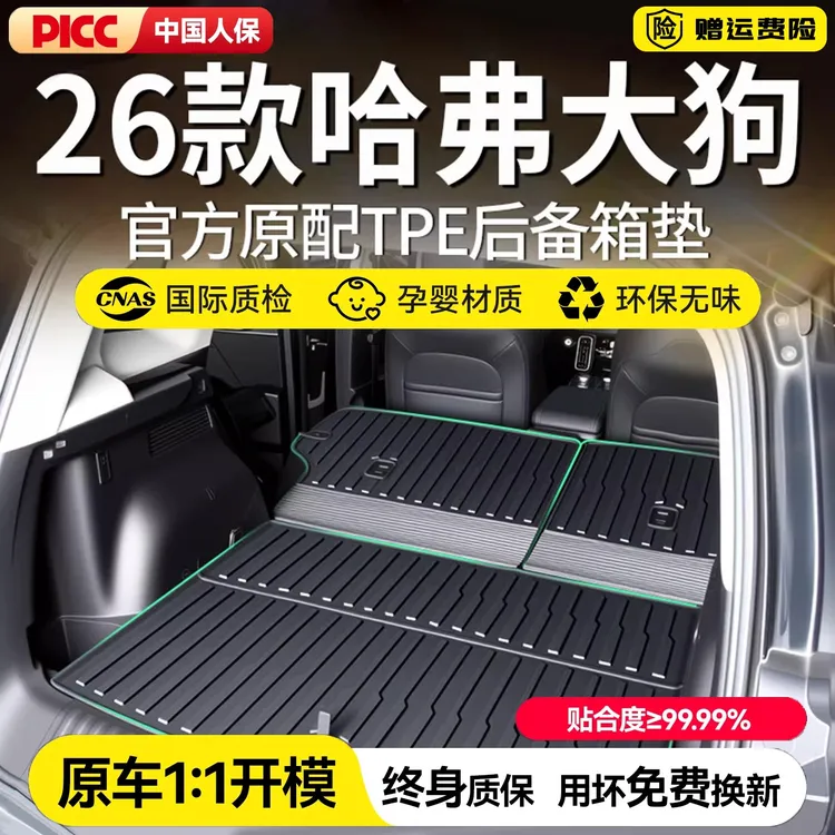 哈弗大狗专用一体式TPE防水后备箱垫保护垫二代尾箱垫子汽车用品商品图