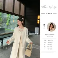 【苏黎白月光】<YiYiii>小个子时尚气质大衣双面呢中长款外套披肩