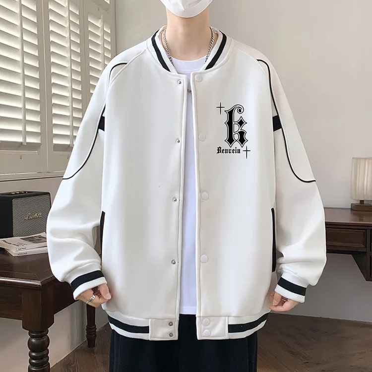 稻草人2025秋冬新款轻奢男士休闲棒球服青少年立领外套潮时尚夹克