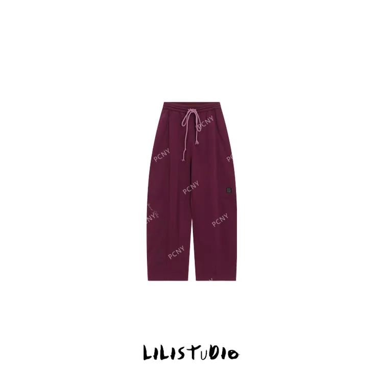 PCNY「色感呼吸」不理理冬季新款小众女装时尚洋气炸街宽松运动裤