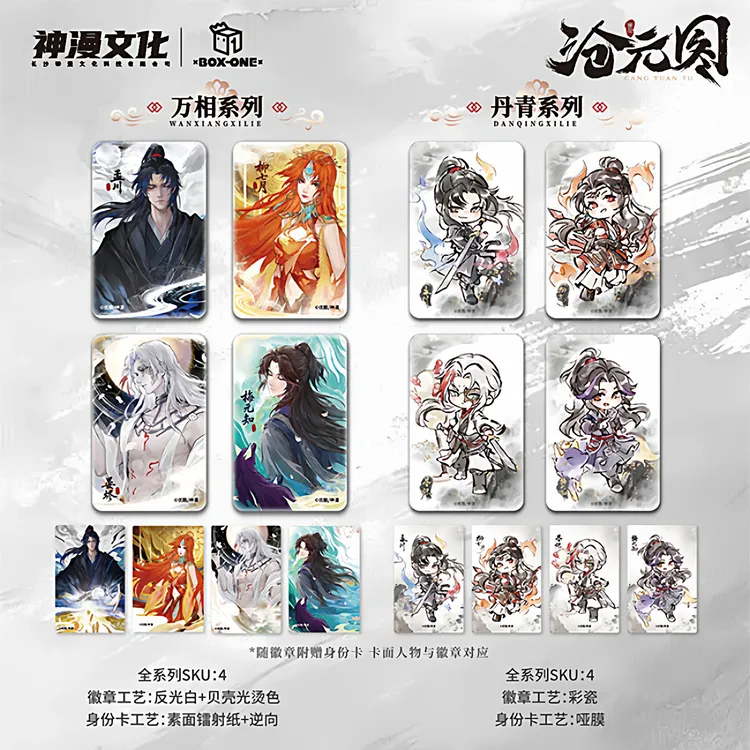【沧元图】正版授权 万相录系列 徽章盲盒 孟川柳七月晏烬徽章