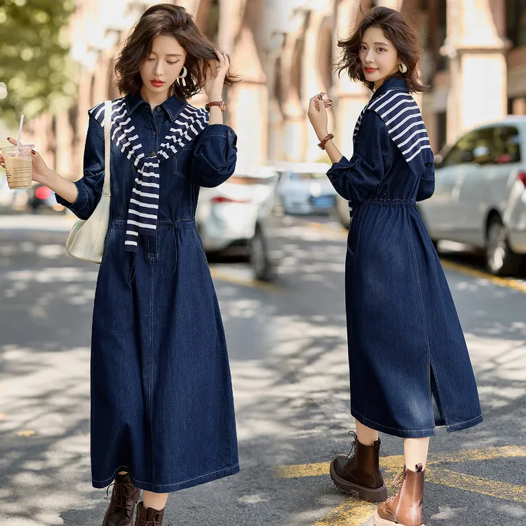 巨好看披肩女装连衣裙女装2025春秋新款时尚气质收腰显瘦两件套潮