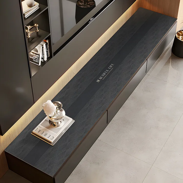 防水保护垫防油防烫电视柜玄关桌垫免洗桌面方形桌布台布高级感商品图