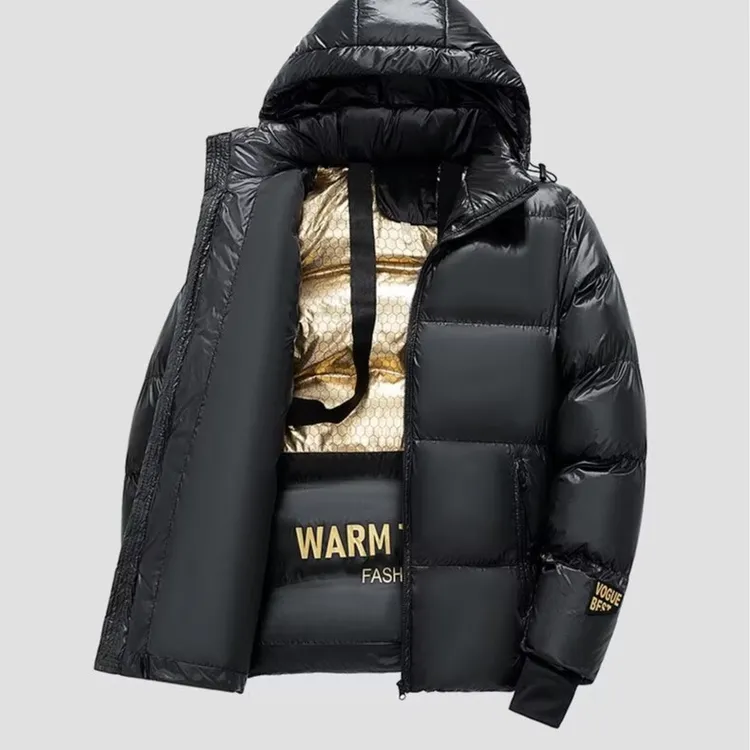 新疆包邮黑金棉服冬季情侣款男女连帽加厚背带棉衣男士外套秋冬款