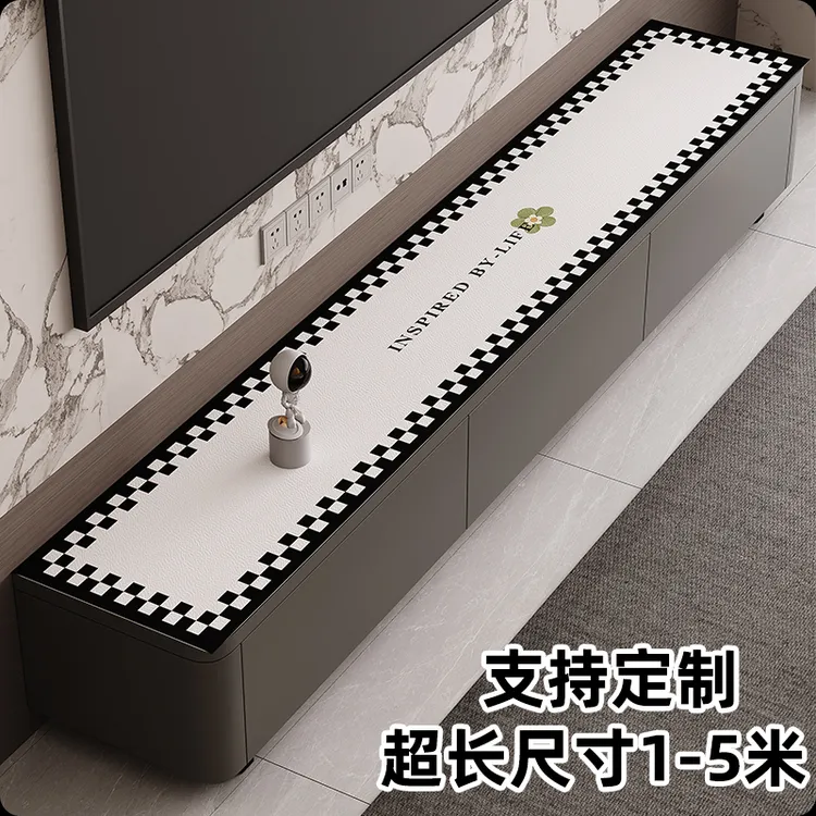 防水桌布防油茶几垫免洗防烫方形电视柜垫防划餐边柜台面垫子台布