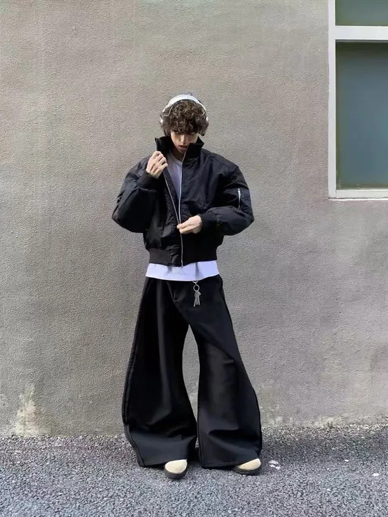 《象奇》T11美式Bomber廓形宽松短款飞行员棉服夹棉保暖夹克外套