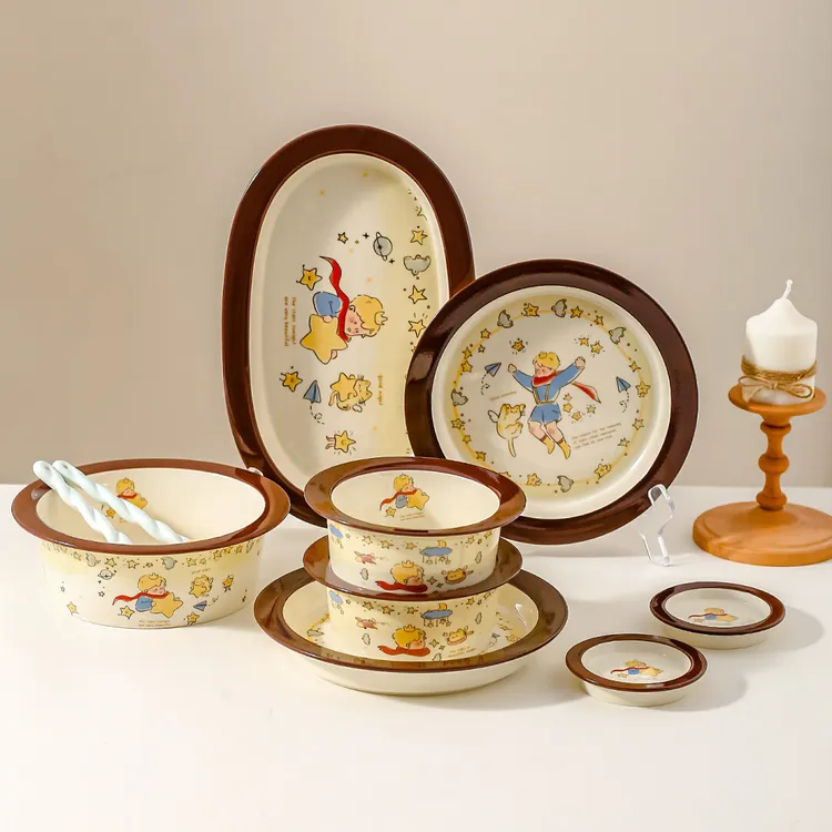 川岛屋可爱饭碗家用2025新款高颜值餐具泡面碗酸奶沙拉碗早餐盘子