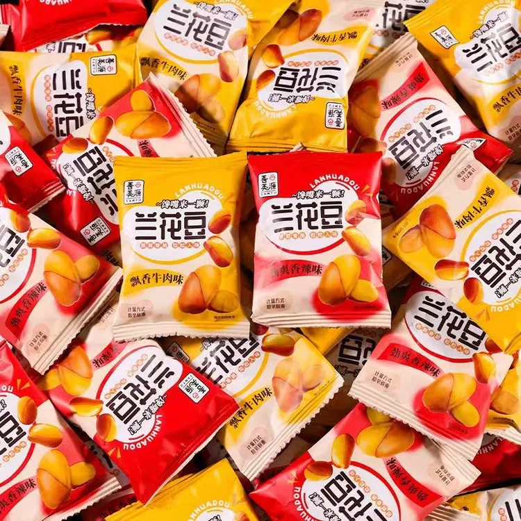 【到手30包】善美源兰花豆香酥蚕豆香辣牛肉味休闲零食下酒菜炒货