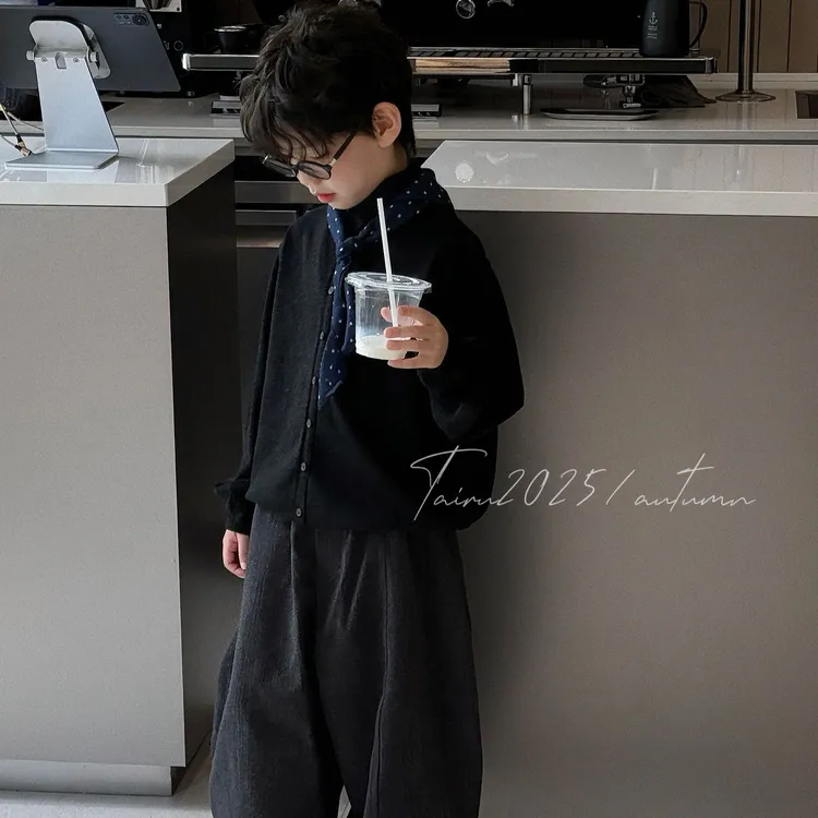 开衫宝宝秋冬服装泰如2025春秋新款洋气儿童针织上衣秋季加厚质感