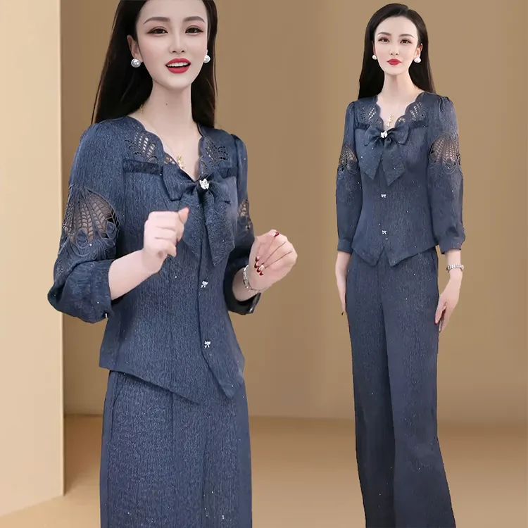 小香风时尚套装女2025新款春秋季高端气质轻奢高级感休闲两件套裤