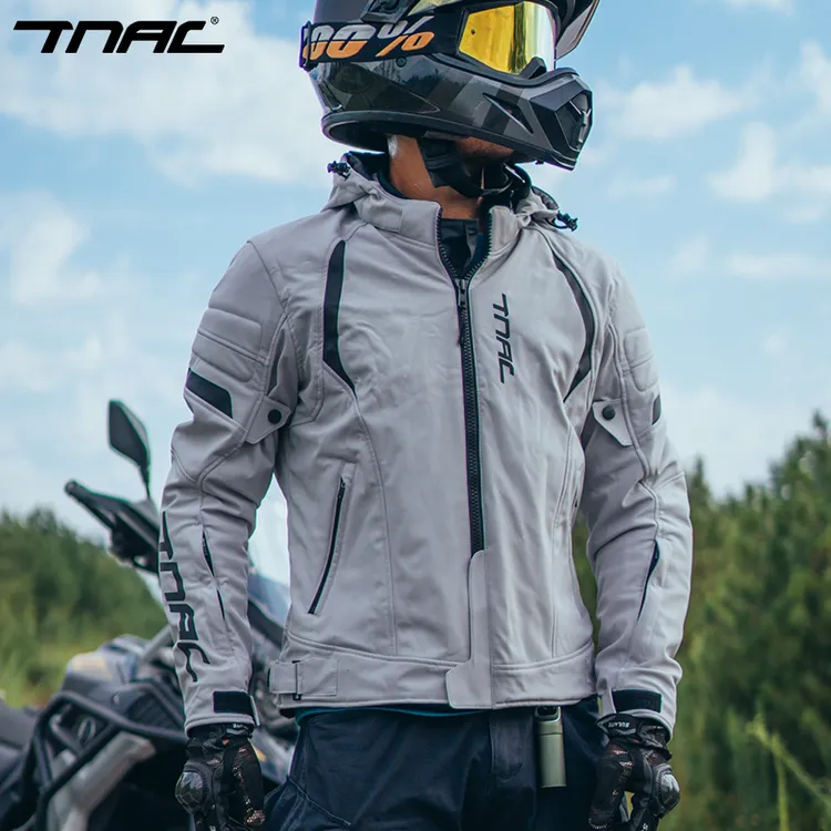 TNAC拓驰摩托车冬季骑行服复合蝙蝠四季防雨通勤摩旅防摔机车服男