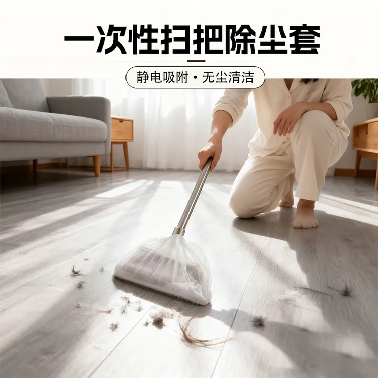 【到手100个】一次性扫把除尘套地面毛发清洁罩缝灰尘吸附打扫工具