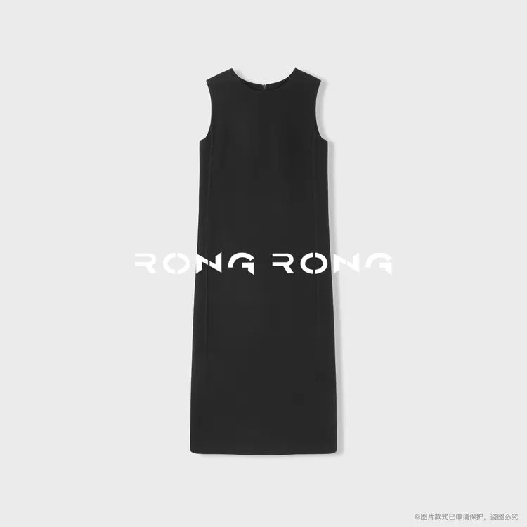 溶溶【夜宴浮光】RONGRONG 醋酸混纺法式极简无袖连衣裙NARA-WOP519