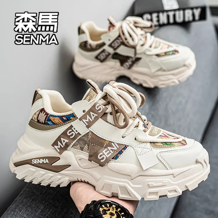 SENMA/森马男鞋冬季2026新款爆款老爹潮鞋厚底增高休闲运动跑步鞋