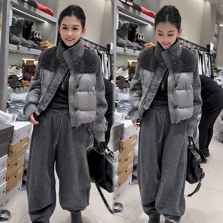 2025秋季新款时尚显瘦气质网红高档套装女高级百搭宽松大码两件套