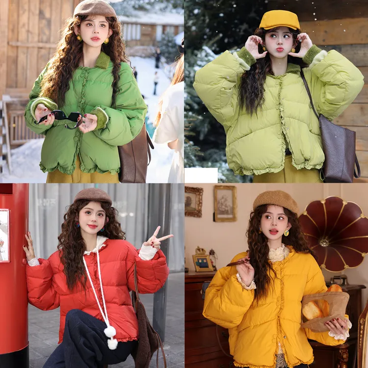 陈大器【瓦当月光】港风复古秋冬百搭保暖宽松羽绒服外套JM2477376