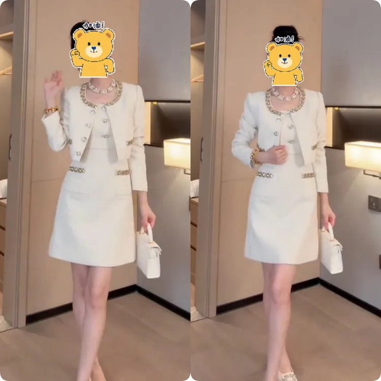  2025秋季新款时尚修身显瘦款女气质网红洋气套装百搭款G6521