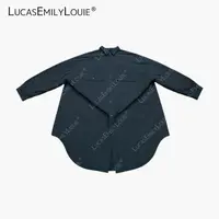 LUCASEMILYLOUIE欢姐0220中长款廓形宽松夹棉风衣棉服2510927