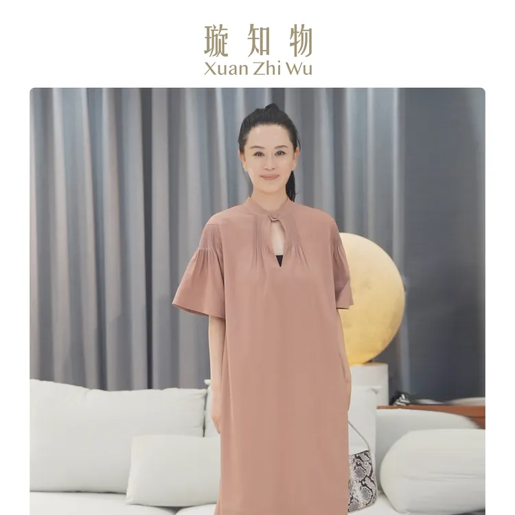 花溪裙 优雅简约女法式长裙复古连衣裙 王璇原创设计