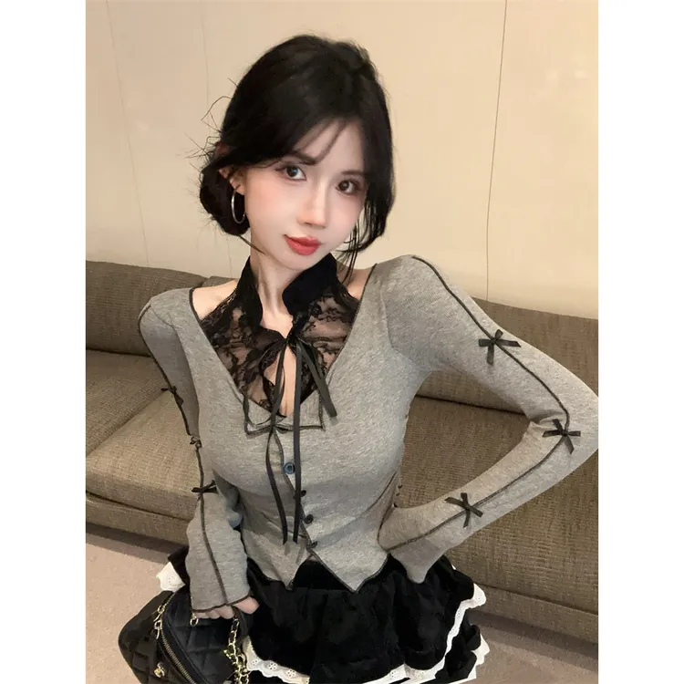 美式复古辣妹套装女秋季新款设计感小众上衣高腰蓬蓬半身裙两件套