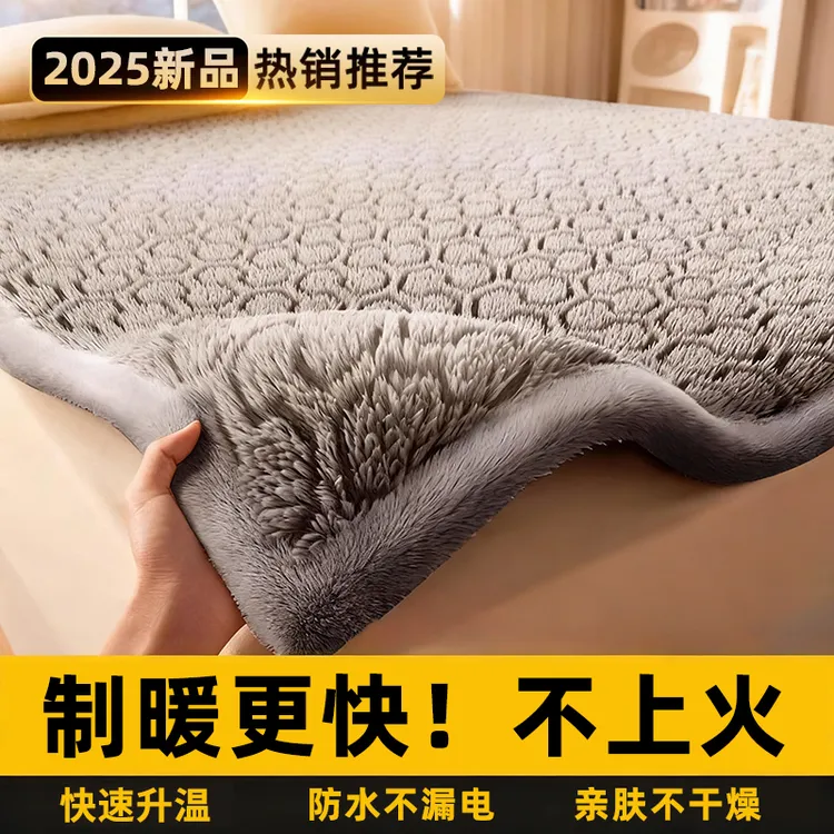 【德国进口】石墨烯电热毯2025新款单人双人双控调温家用电褥子定时