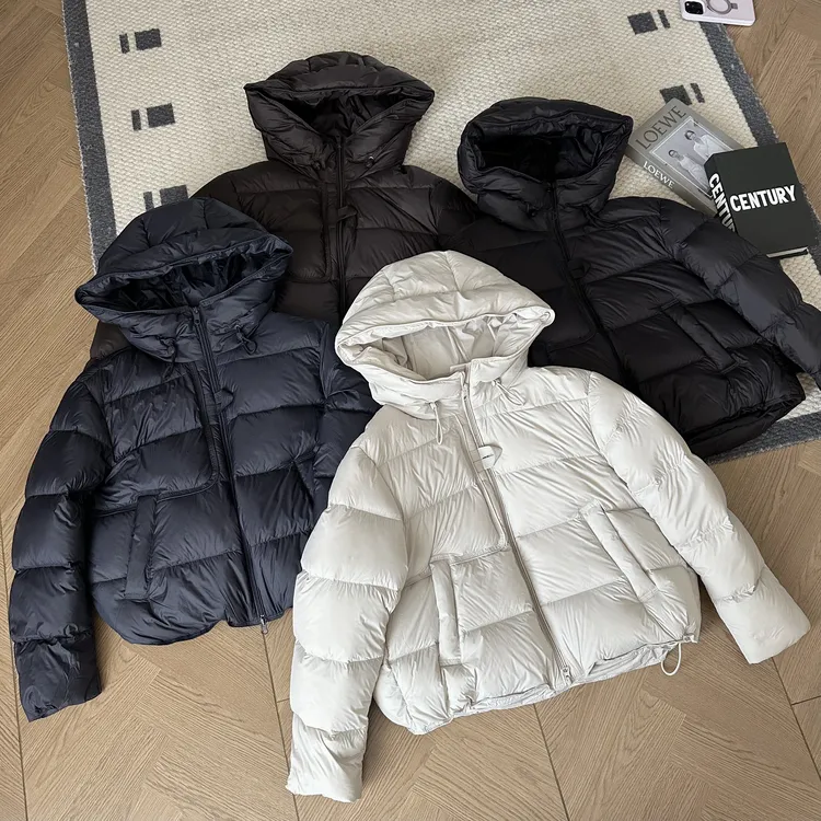 【米可家】【小泡芙】新国标90白鸭绒加厚连帽羽绒服外套892A23