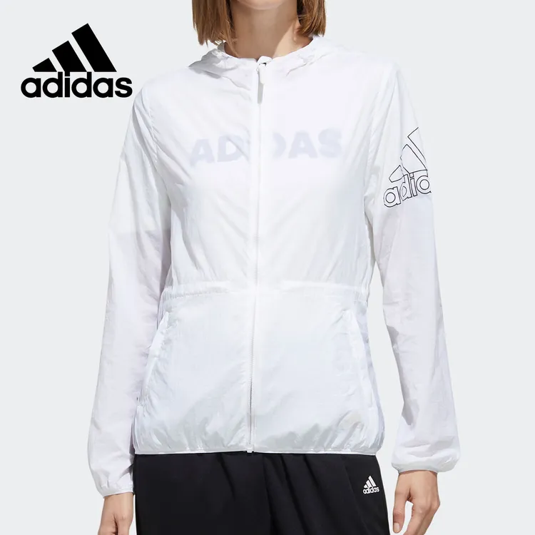 Adidas阿迪达斯女子运动服休闲连帽外套透气夹克上衣FT2862