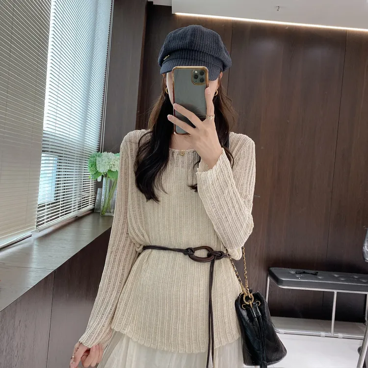 金小金自制女装套装DYW9673早秋百搭老钱风女装连衣裙+针织罩衫