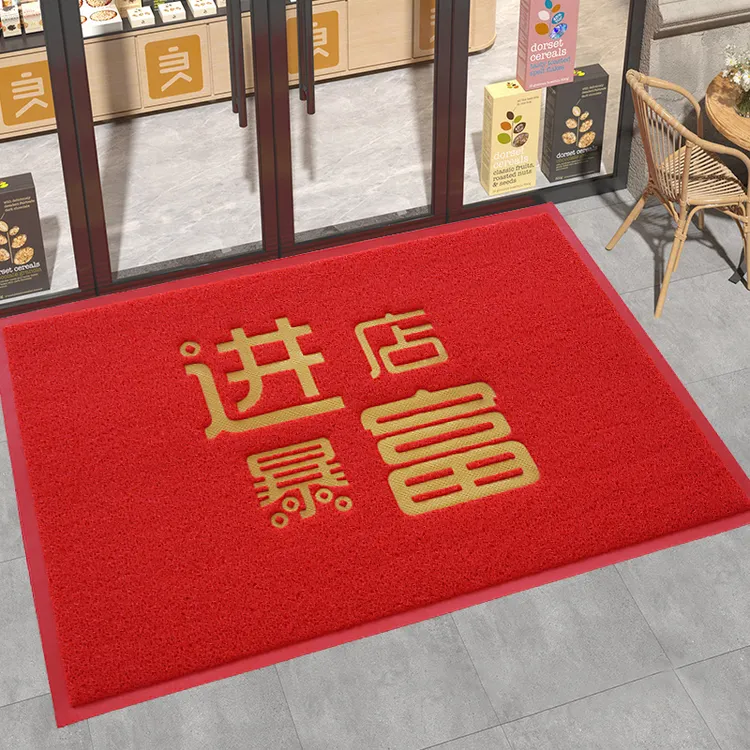 欢迎光临地垫定制LOGO商用酒店门口迎宾地毯入户门垫脚垫进门防滑