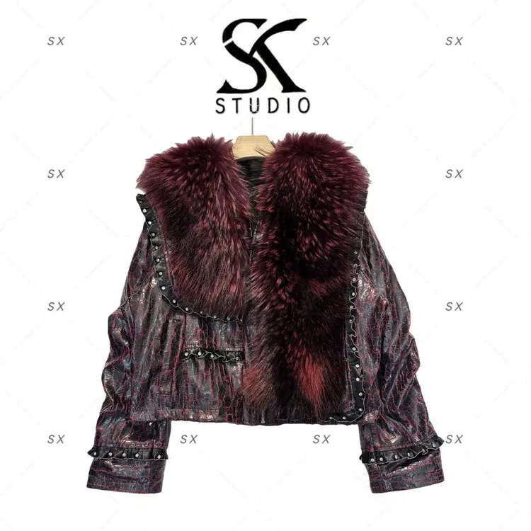 8327女装轻奢新款外套（貉子毛配）LNE-2502