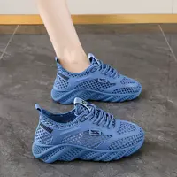 女生休闲百搭舒适透气飞织鞋运动鞋DZ001