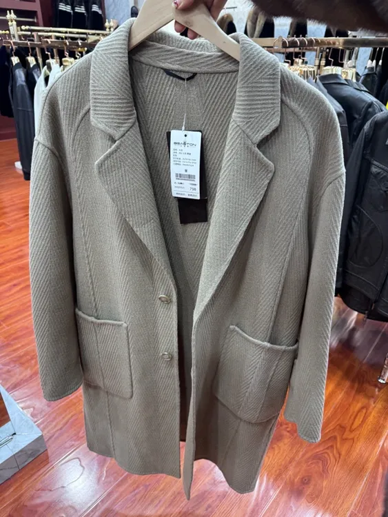 货号862冬季中长款毛呢大衣上衣短款呢大衣翻领男士休闲呢子修身