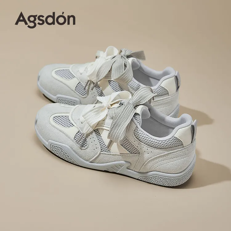 奥古狮登德训鞋女款2026新款夏季爆款网面透气软底阿甘休闲运动鞋