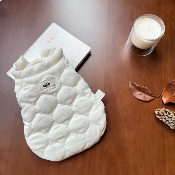 宠物秋冬白色棉服猫咪狗狗通穿适合小中型犬