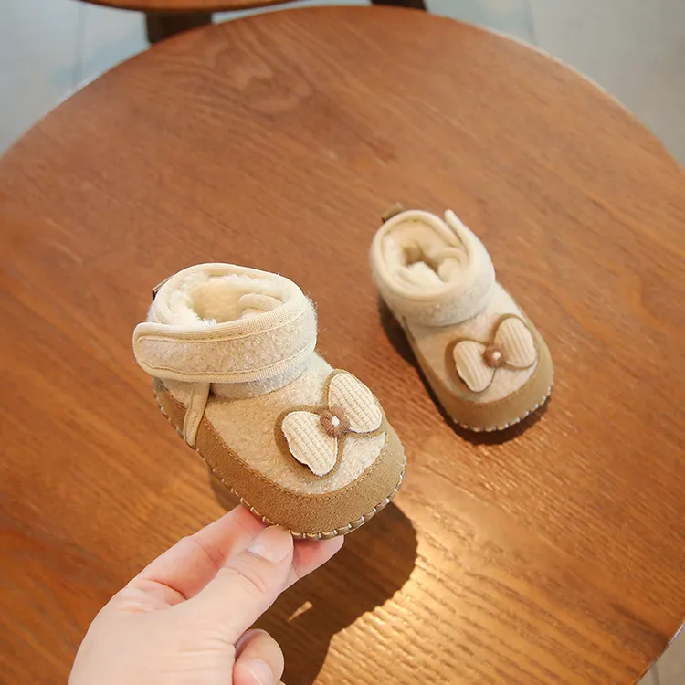 2025冬季婴儿棉鞋一岁宝宝雪地靴高帮6到12个月婴幼儿鞋子一阶段8